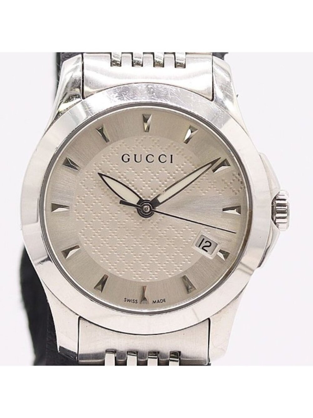 Gucci 126.5 Date Silver Dial Watch